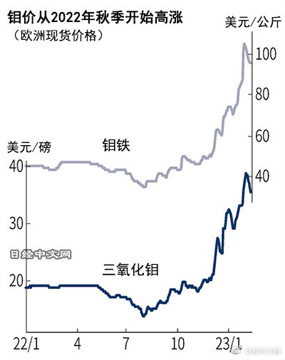 钼的最新价格，一段友情与金属价格的交织故事